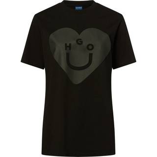 T-shirt i bomuldsjersey med Happy HUGO-logografik