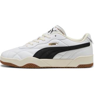 PUMA Tifosi Lux Sneakers, Shoes, White/Black/Gum, 38.5