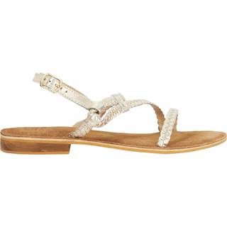 Dune London Dune London Gold Liller Plaited Strap Sandals