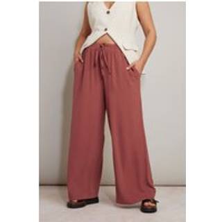 Yours Curve Washed Twill Brede bukseben Bukser50