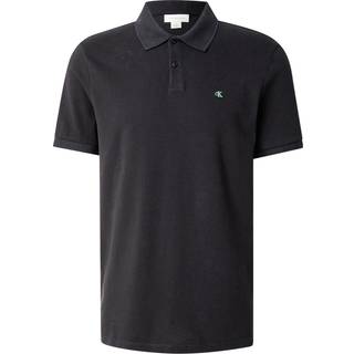 Cotton Piqué Polo Shirt - Black - XL