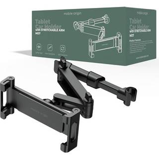 Justerbar Tabletholder til Bil - Mobile Origin MO7 - Sort