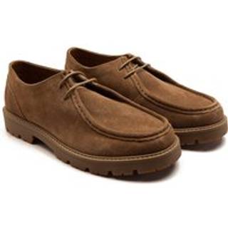 Off The Hook Off The Hook Brown Jovi Casual Lace-Up Suede Leather Boat Shoes - 10 EU 44
