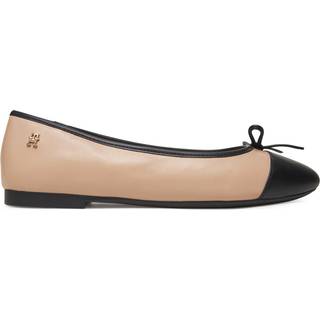 Leather Toe Cap Ballerinas