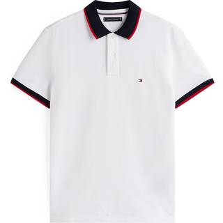 Contrast Knit Collar Polo Shirt