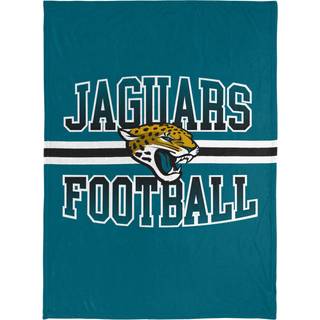 Foco NFL Micro Raschel Plush Throw Tæppe Stripe Logo 45 X 60 Jacksonville Jaguars