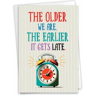 Nobleworks Funny Birthday lykønskningskort med 5 x 7 tommer konvolut (1 kort) bday tidligere sent c10063bdg