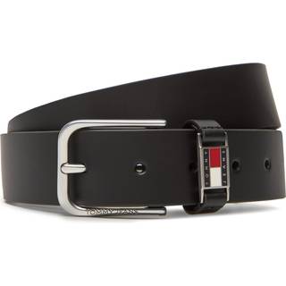 Logo Plaque Leather Belt