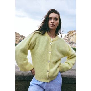 Noella - Kae Knit Cardigan 12940084 - 260 - Light Yellow