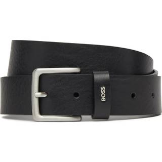BOSS Black Herren Gürtel schwarz Glattleder