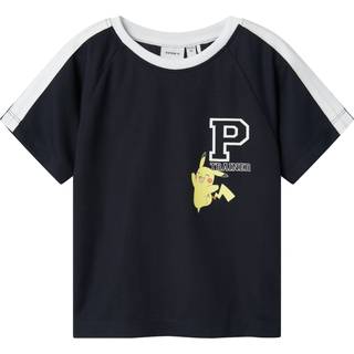Name It T-shirt Navy Blazer Med Pikachu Og Hvide Detaljer - Str. 5y 110cm
