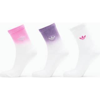 Ombre crewsokker 3 par - White / Semi Lucid Fuchsia / Aurora Plum - 43-45