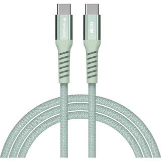 VERBATIM Sync & Charge USB-C to USB-C 60W Magnetic 120 cm - Green