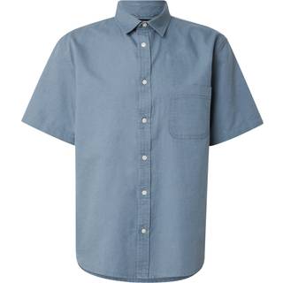 Vans Lawson Solid S/S Woven Skjorte Herrer størrelse L farve grå