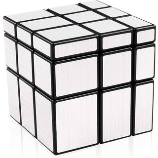 D-Fantix Shengshou Mirror Cube 3x3x3 Speed ??Cube 3x3 Mirror Blocks Cube Forskellige former Silver Cube 57mm