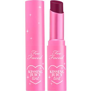 Too Faced - Kissing Juicy Tint - Tonet Læbepomade - Kissng Juicy Lip Tint - Grape Soda 3gm - For Women - Lyserød##Pink