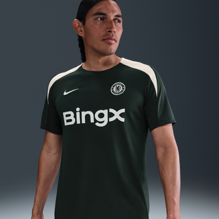 Kortærmet Chelsea FC Strike-Nike Dri-FIT-fodboldtrøje til mænd - grøn - M