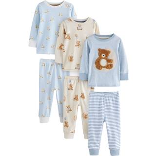 Next 3 Pack Snuggle Pyjamas (9mdr.-6år)