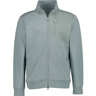 BOGGI MILANO Herren Sweatjacke grün unifarben