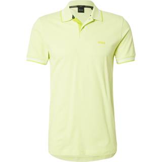 BOSS Green Herren Polo-Shirt gelb,grün Slim Fit
