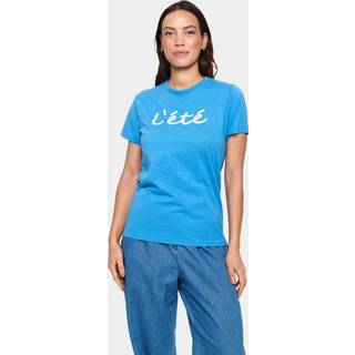 Saint Tropez KortneaSZ T-shirt - Blå - Str S - Damer