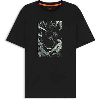 BOSS Te Animali T Shirt Black