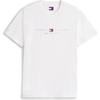 Tommy Jeans Flag Linear T Shirt White