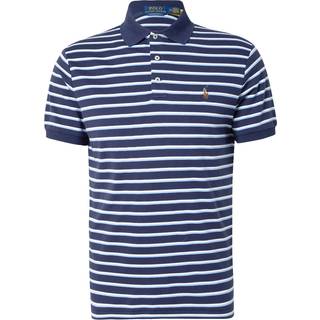 Ralph Lauren Custom Slim Stripe Polo T Shirt Navy