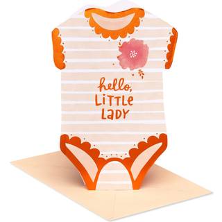 Amerikanske hilsener baby pige -kort (hun er elsket)