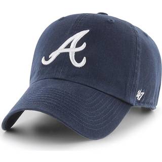 47 Brand MLB Team Color Home Primært logo Oprydning Justerbar baseball Cap Hat Voksen En størrelse passer til alle - Atlanta Braves Navy