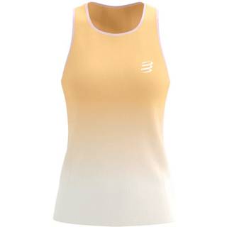 Compressport Women's Performance Singlet Løbeshirt Damer størrelse S farve beige