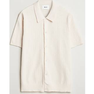 NN07 Nolan Knitted Short Sleeve Shirt Ecru