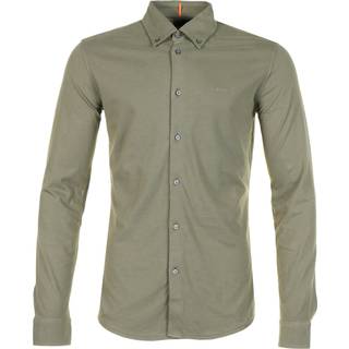 BOSS Orange Herren Hemd grün Slim Fit - grün