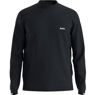 Bomuldssweater med kontrastdetaljer