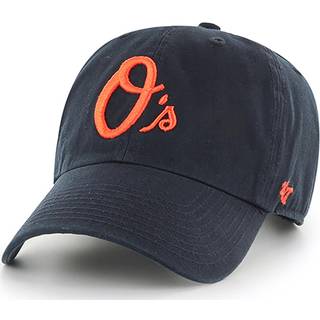 47 Brand MLB Black Team Farve Primært logo Rydning Justerbar baseball Cap Hat Voksen One Størrelse passer til alle - Baltimore Orioles sort