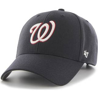 47 Brand MLB Alternativ farve Primært logo MVP Justerbar struktur Baseball Cap Hat Voksen En størrelse passer til alle - Washington Nationals Nav