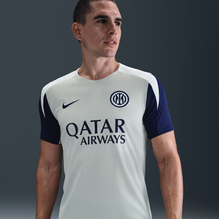 Inter Milan Strike Nike Dri-FIT-fodboldtrøje med korte ærmer til mænd - grå - XXL