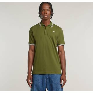 Dunda Slim Stripe Polo - Green - Men