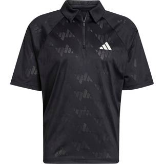 adidas adidas Black Stadium Jacquard Polo T-Shirt