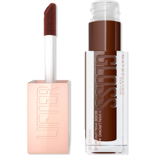 Maybelline Lifter Gloss Hydrating Honey'd Lip Gloss med hyaluronsyra Hög glans för plumper Look Toast 1 Count