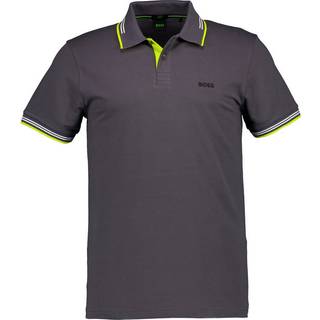BOSS Green Herren Polo-Shirt grau Slim Fit