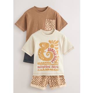 Next Kortærmet T-shirt og shortssæt 2 pakke (3mdr.-7år) (3mdr.-7år)