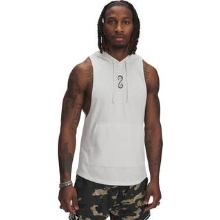 Project Rock Snake Men's Sleeveless Hoodie White Clay / Black / White XL