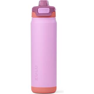 Zulu Powerfill Pro 24oz Rustfrit stål Vandflaske med hurtigt fyld låg Triple Walled Vacuum Isoleret metal lækage Bevis Låstlåt Sip og Chug Reusab