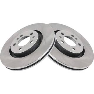 TRQ Front Brake Rotors Set Vent Compatible med 1998-2010 Volkswagen Beetle 1999-2006 Golf 1999-2005 Jetta