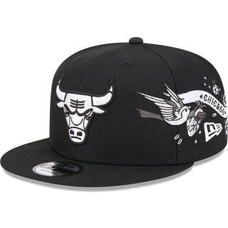 Chicago Bulls City Art Black 9FIFTY Snapback Cap newera adult unisex Black newera adult unisex Black newera adult unisex Black newera adult unisex Bla - Osfm