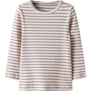 NAME IT Basis Rib Bluse Bani Elderberry