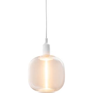 AIRAM Unna LED-pendelarmatur Klar E27 Hvid ledning 9610649