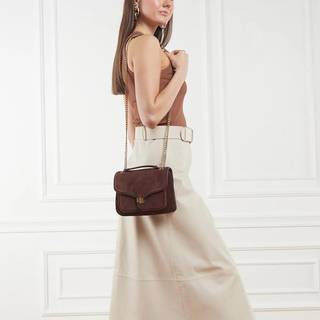 Lauren Ralph Lauren Bradley Small Skuldertaske mørkebrun
