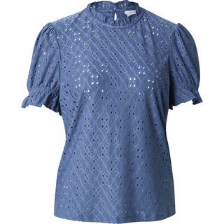 Broderet Top Med Korte Ærmer